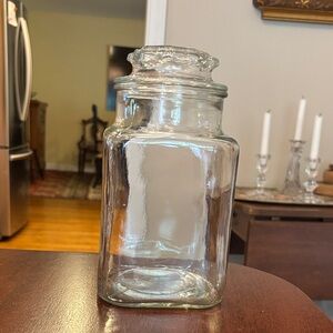 Anchor Hocking Large Glass Canister Apothecary Jar Vintage